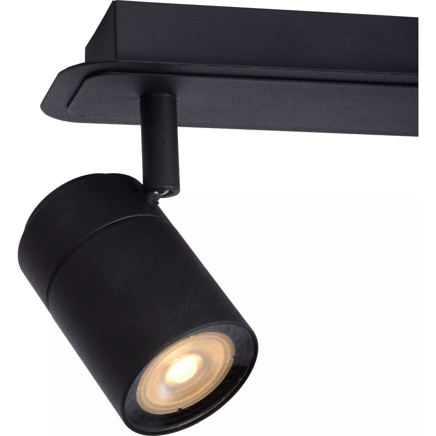 Lucide 26958/15/30 - LED Ljusreglerad badrum spotlight LENNERT 3xGU10/5W/230V IP44 svart
