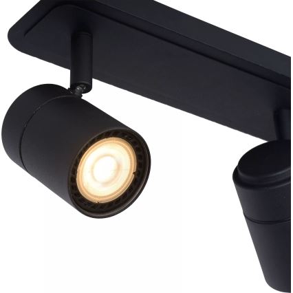 Lucide 26958/15/30 - LED Ljusreglerad badrum spotlight LENNERT 3xGU10/5W/230V IP44 svart