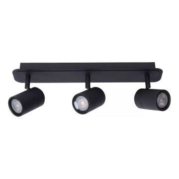 Lucide 26958/15/30 - LED Ljusreglerad badrum spotlight LENNERT 3xGU10/5W/230V IP44 svart