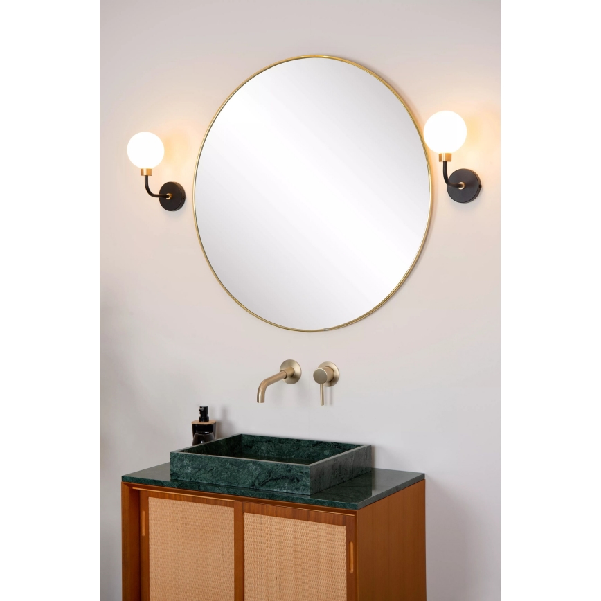 Lucide 30265/01/30 - vägglampa för badrum BEREND 1xG9/33W/230V IP44 svart