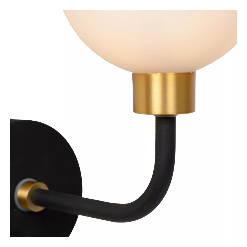 Lucide 30265/01/30 - vägglampa för badrum BEREND 1xG9/33W/230V IP44 svart