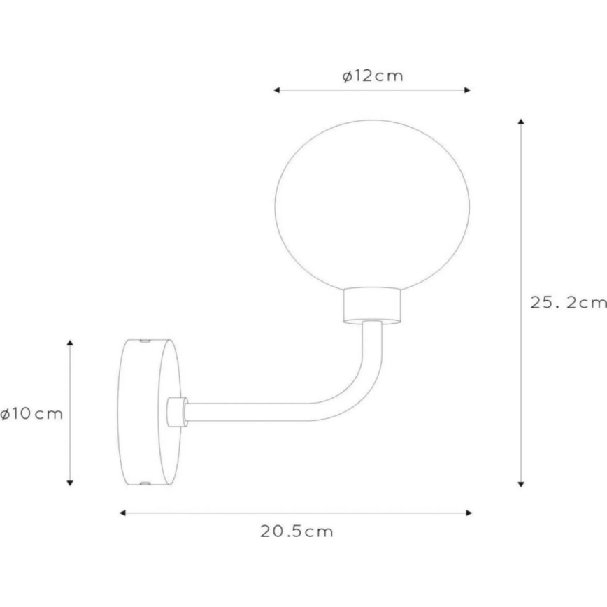 Lucide 30265/01/30 - vägglampa för badrum BEREND 1xG9/33W/230V IP44 svart