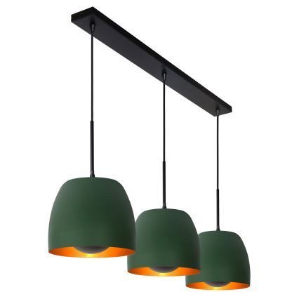 Lucide 30488/03/33 - Ljusskrona med upphängningsrem  NOLAN 3xE27/40W/230V grön