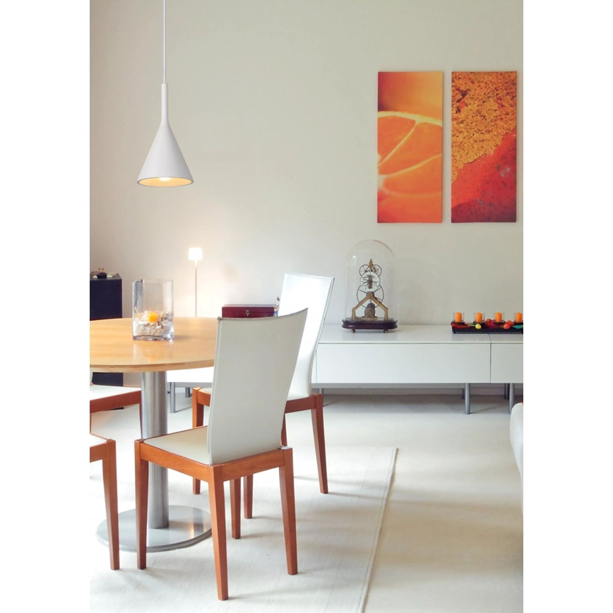Lucide 35406/16/31 - Pendellampa GIPSY 1xE27/40W/230V vit