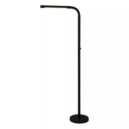 Lucide 36712/04/30 - LED Ljusreglerad beröring golvlampa GILLY LED/6W/230V 4000 mAh svart