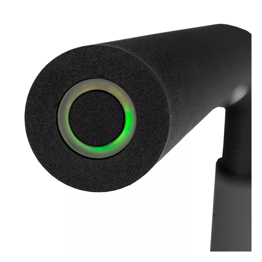 Lucide 36712/04/30 - LED Ljusreglerad beröring golvlampa GILLY LED/6W/230V 4000 mAh svart
