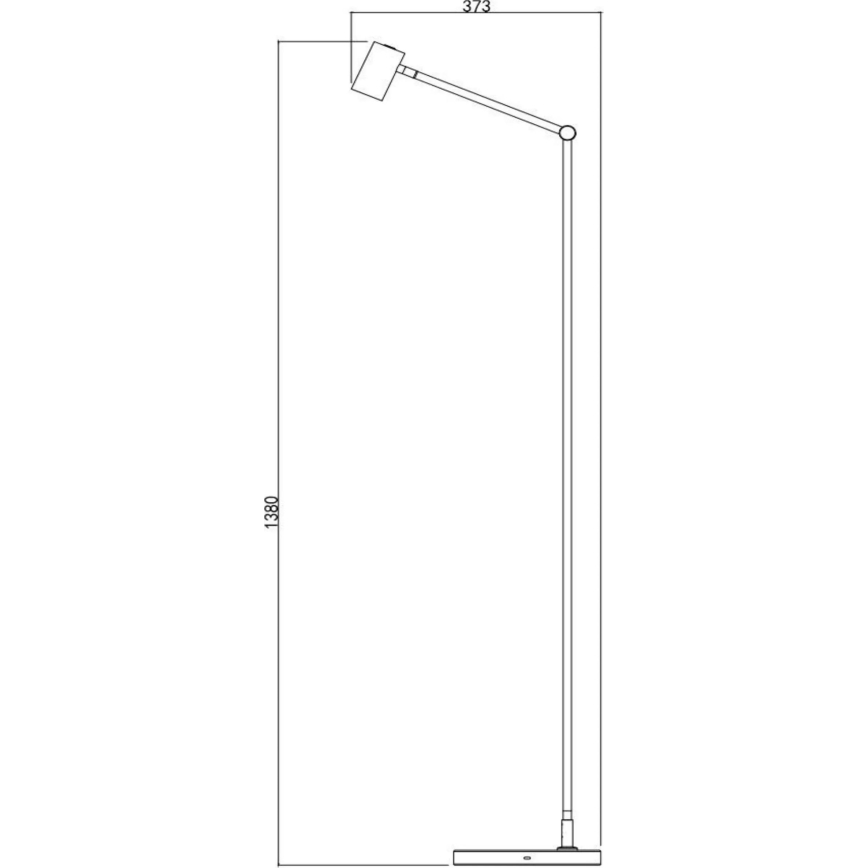 Lucide 36722/03/30 - LED Ljusreglerad beröring golvlampa TIPIK LED/3W/230V svart
