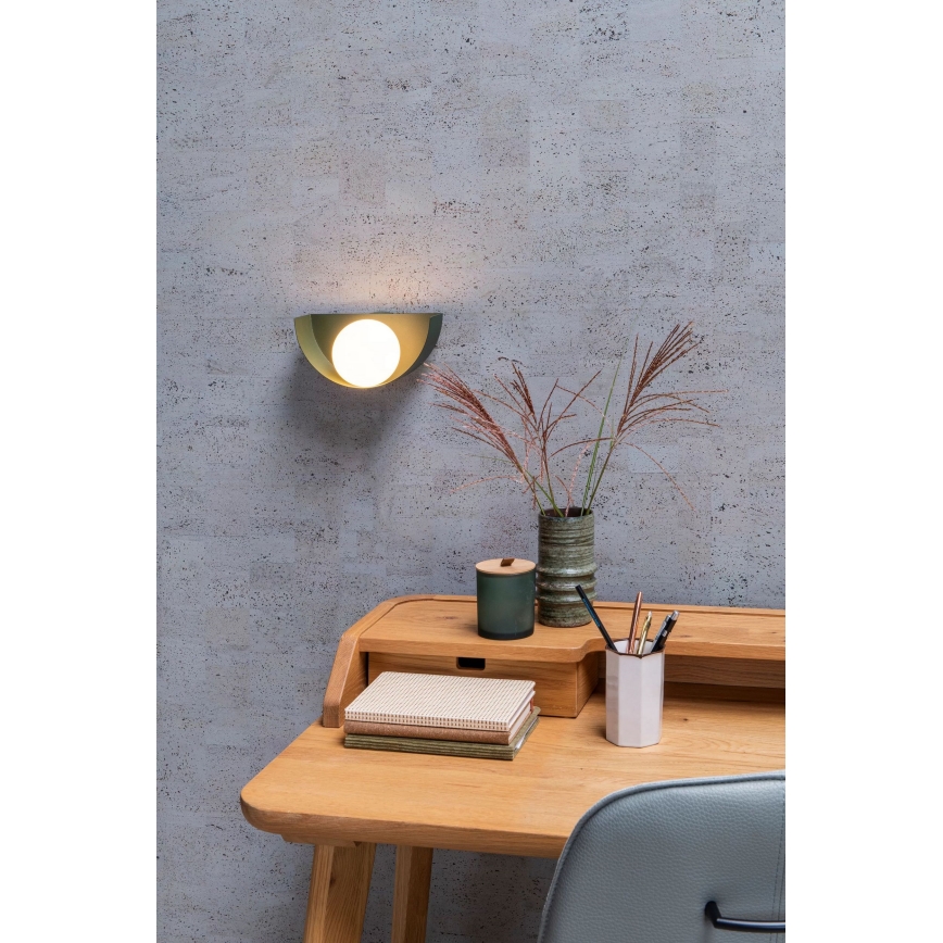 Lucide 45201/01/33 - Vägglampa BENNI 1xG9/28W/230V grön