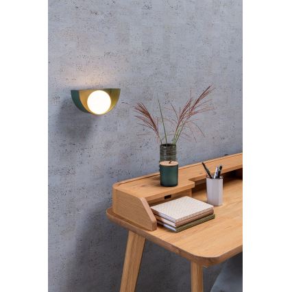 Lucide 45201/01/33 - Vägglampa BENNI 1xG9/28W/230V grön