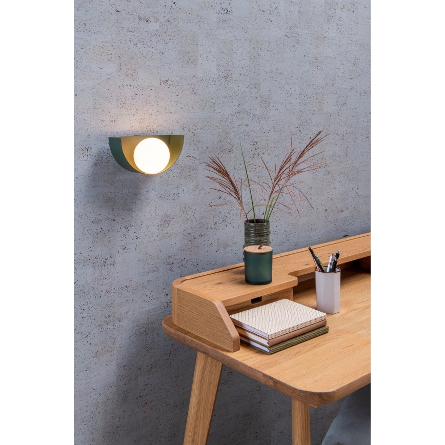 Lucide 45201/01/33 - Vägglampa BENNI 1xG9/28W/230V grön