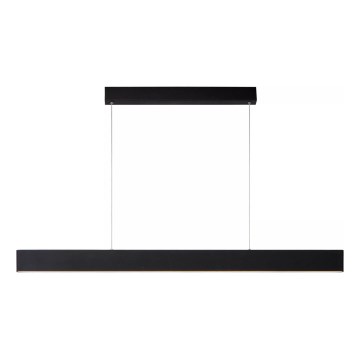 Lucide 45455/36/30 - LED ljusreglerad ljuskrona på textilsladd RAYA LED/36W/230V 119 cm svart