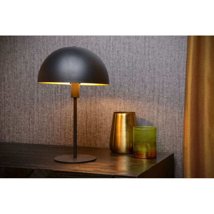 Lucide 45596/01/30 - Bordslampa SIEMON 1xE14/25W/230V svart