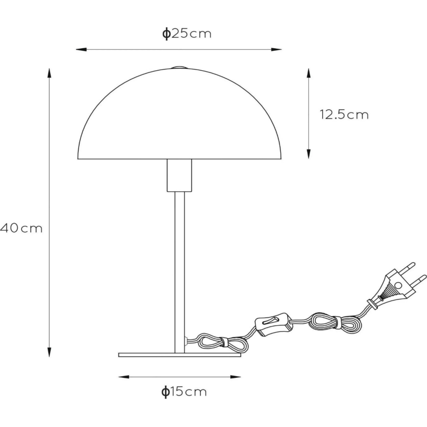 Lucide 45596/01/44 - Bordslampa SIEMON 1xE14/25W/230V orange