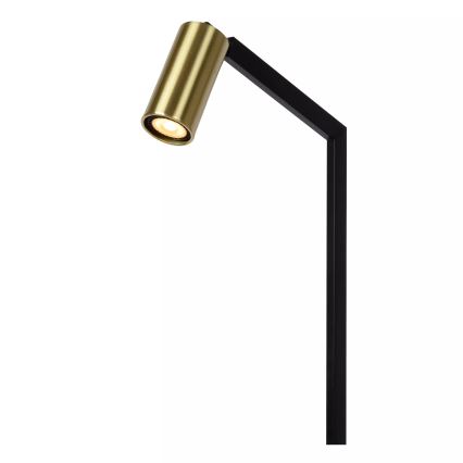 Lucide 45799/01/30 - Golvlampa SYBIL 1xGU10/35W/230V svart/guld