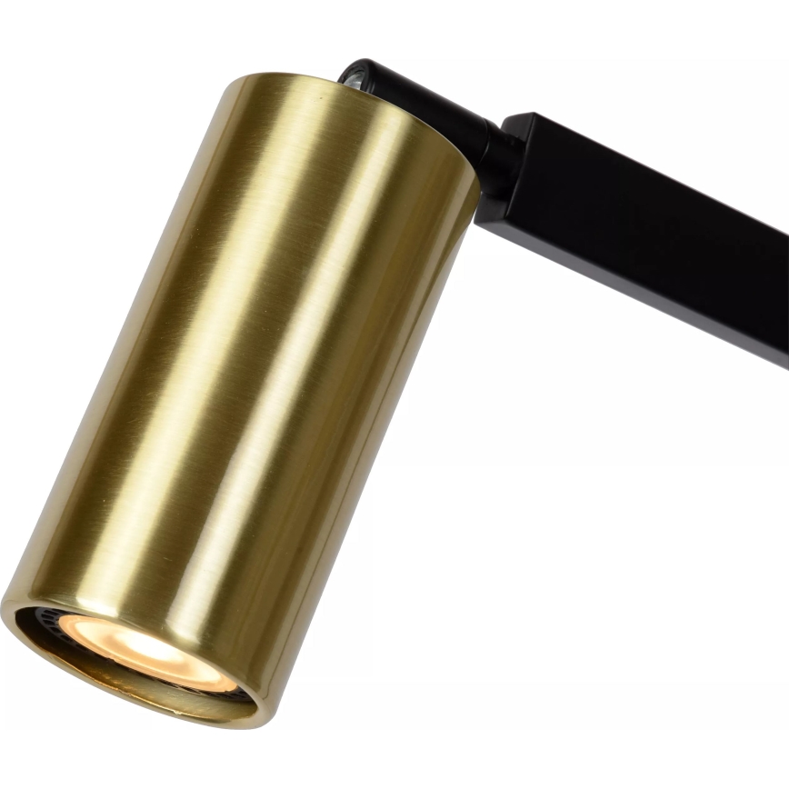 Lucide 45799/01/30 - Golvlampa SYBIL 1xGU10/35W/230V svart/guld