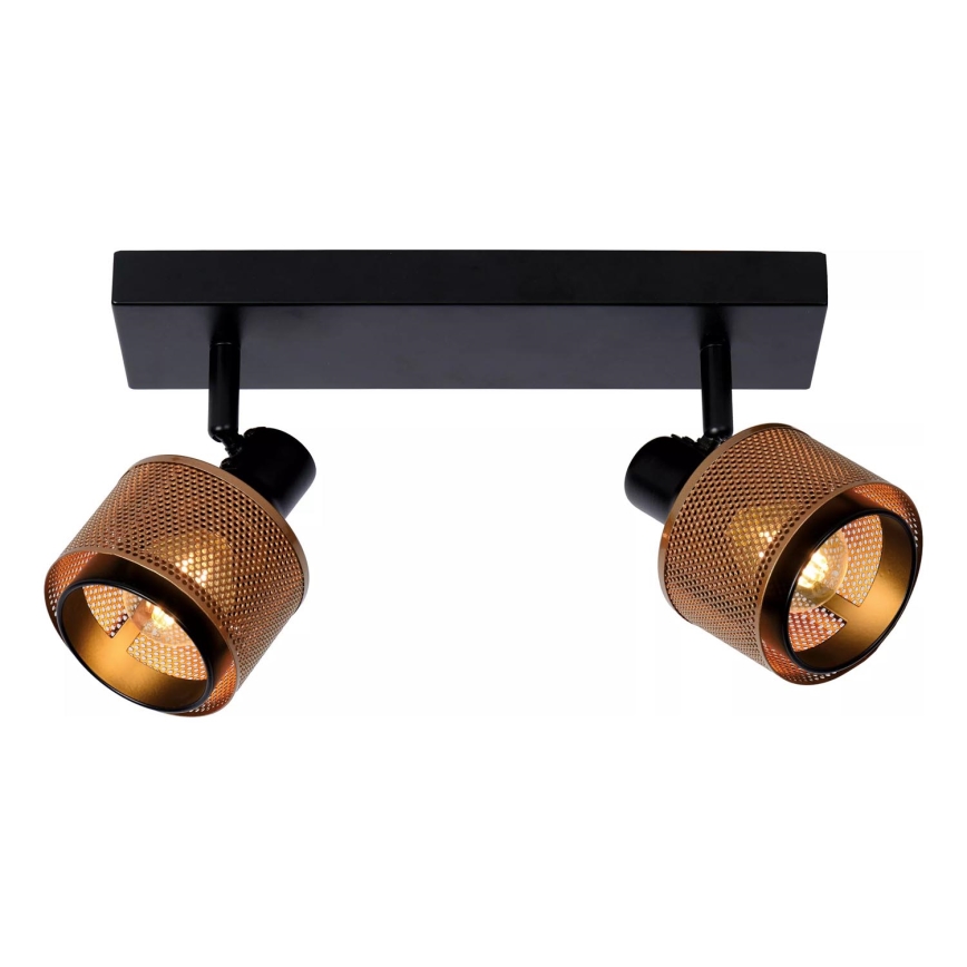 Lucide 77980/02/30 - Spotlight RAFA 2xE14/40W/230V svart/brons