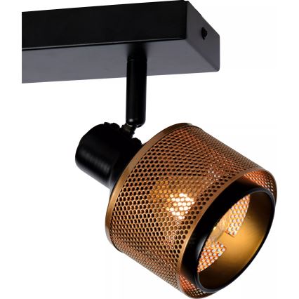 Lucide 77980/02/30 - Spotlight RAFA 2xE14/40W/230V svart/brons