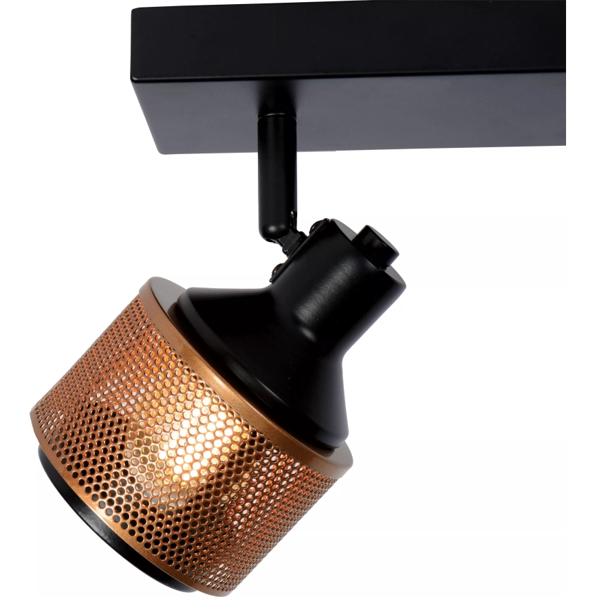 Lucide 77980/02/30 - Spotlight RAFA 2xE14/40W/230V svart/brons