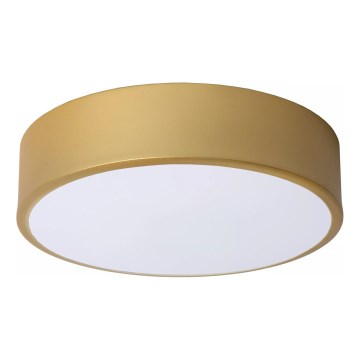 Lucide 79185/20/02 - LED Dimbar taklampa UNAR LED/12W/230V diameter 20 cm guld
