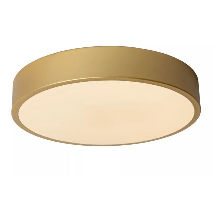 Lucide 79185/30/02 - LED Dimbar taklampa UNAR LED/18W/230V diameter 30 cm guld