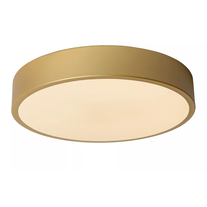Lucide 79185/30/02 - LED Dimbar taklampa UNAR LED/18W/230V diameter 30 cm guld
