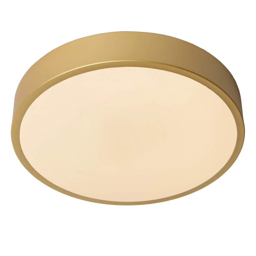Lucide 79185/30/02 - LED Dimbar taklampa UNAR LED/18W/230V diameter 30 cm guld