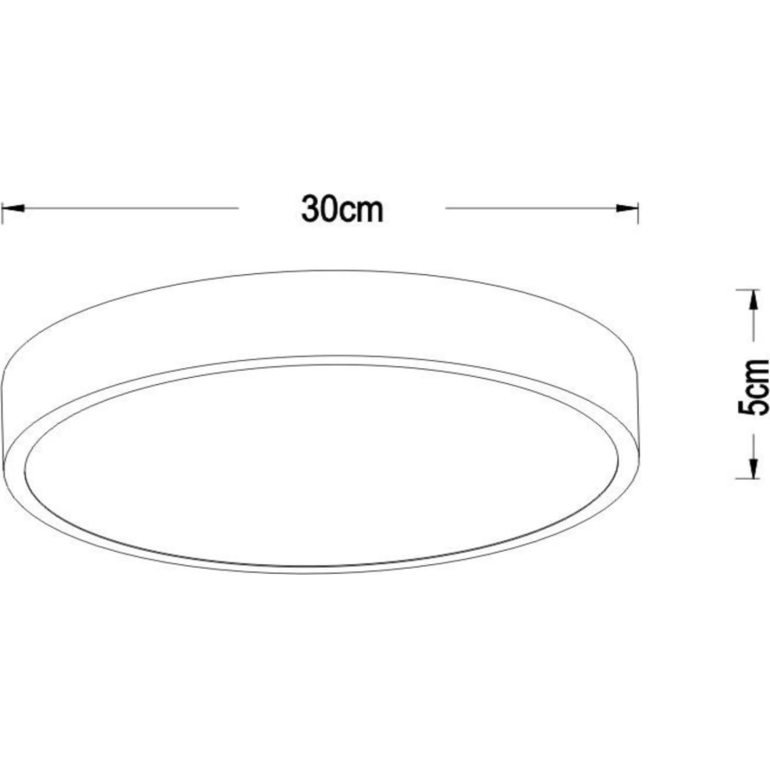 Lucide 79185/30/02 - LED Dimbar taklampa UNAR LED/18W/230V diameter 30 cm guld