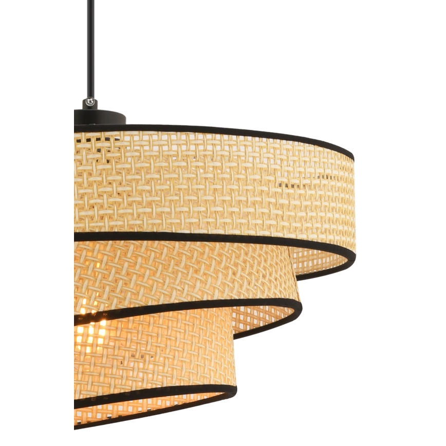 Lust på kabel COUPER 1xE27/60W/230V beige/svart