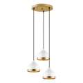 Luster på kabel YILDO 3xE27/40W/230V vit/guld