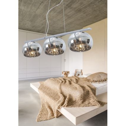 LUXERA 46039 - Hängande Ljuskrona SPHERA 3xG9/75W/230V