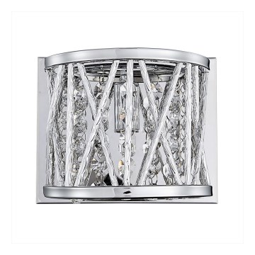 LUXERA 46063 - Vägglampa STIXX 1xG9/33W/230V silver