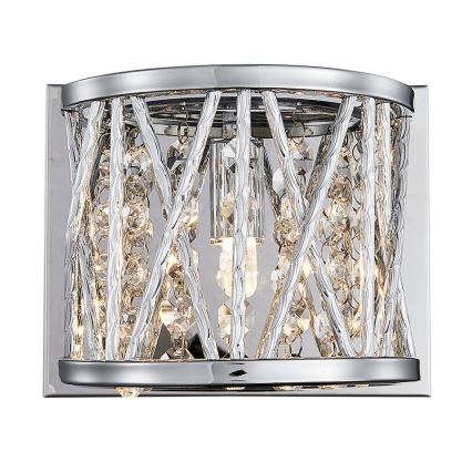 LUXERA 46063 - Vägglampa STIXX 1xG9/33W/230V silver