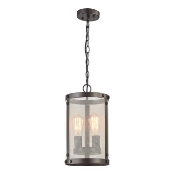 LUXERA 46072 - Ljuskrona med kedja IOWA 2xE27/60W/230V