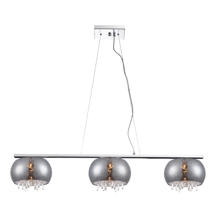 Luxera 46092 - Ljuskrona med snöre ATMOSPHERA 3xG9/7W/230V