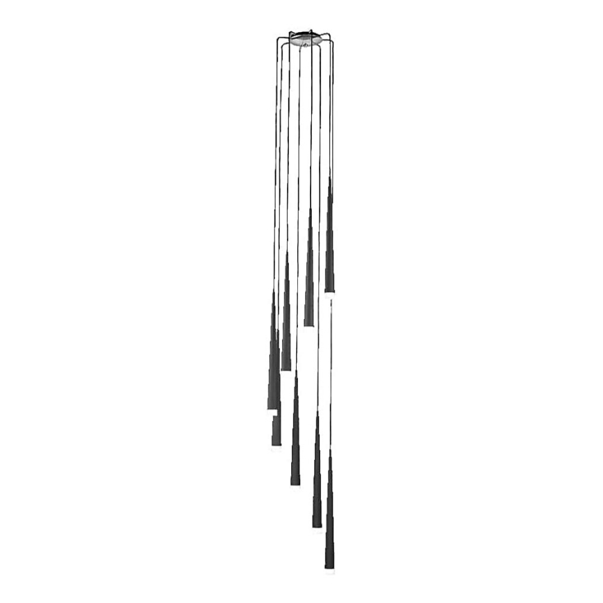 LUXERA 48005 - Hängande Ljuskrona EBONY 8xG9/40W/230V