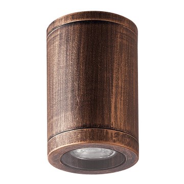 Luxera 48326 - Taklampa för utomhusbruk MOPTI 1xGU10/7W/230V IP54 brons
