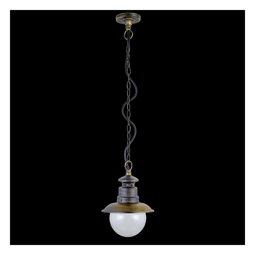 LUXERA 48401 - Utomhus Ljuskrona LIMASSOL 1xE27/60W/230V
