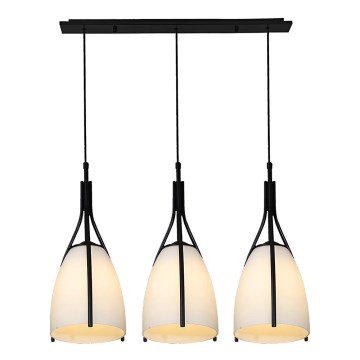 Luxera 61302 - Ljuskrona med snöre ZORZO 3xE27/60W/230V