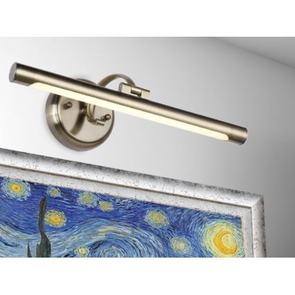 LUXERA 62301 - LED-bildlampa MOSSARIO LED/8W/230V mässing