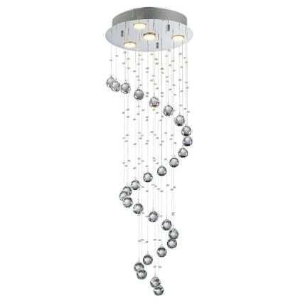 LUXERA 62410 - fast Kristallkrona COIL 4xGU10/50W/230V