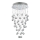 LUXERA 62411 - fast Kristallkrona NORR 4xGU10/50W/230V