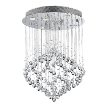 Luxera 62412 - fast Kristallkrona CHESTER 6xGU10/50W/230V