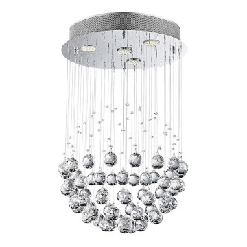 LUXERA 62413 - fast Kristallkrona XAVER 4xGU10/50W/230V