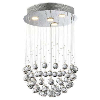 LUXERA 62413 - fast Kristallkrona XAVER 4xGU10/50W/230V