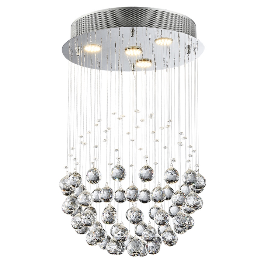 LUXERA 62413 - fast Kristallkrona XAVER 4xGU10/50W/230V