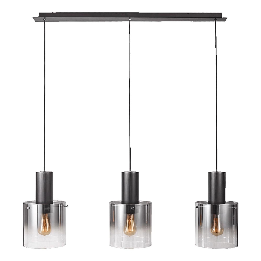 Luxera 64414 - Ljuskrona med snöre MOXIE 3xE27/60W/230V