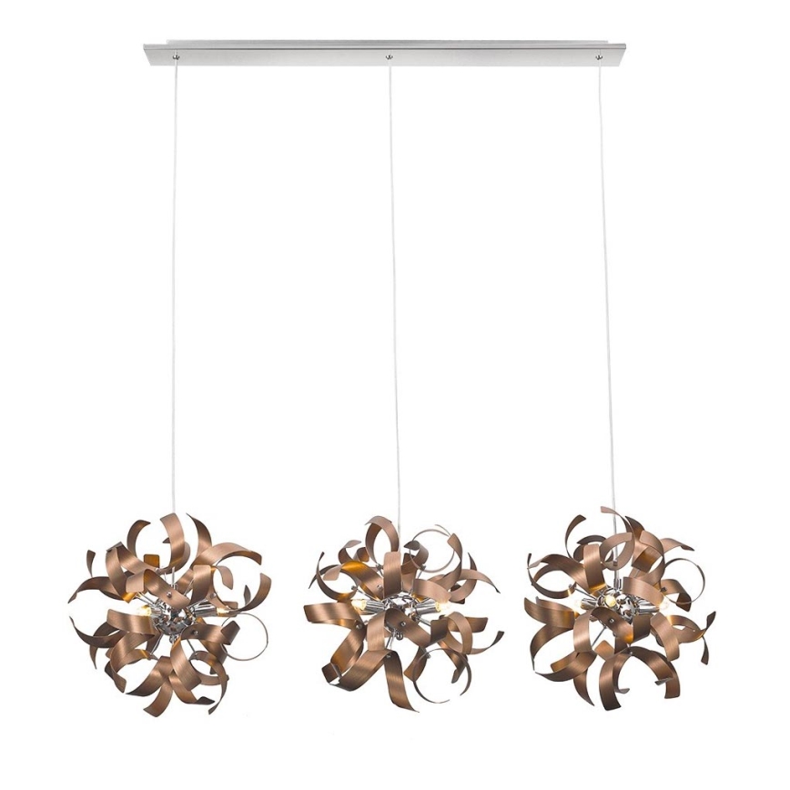 Luxera 64421 - Ljuskrona med snöre RIBBON 3xG9/33W/230V