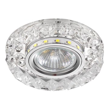 LUXERA 71074 - LED infälld belysning CRYSTALS 1xGU10/50W/230V + LED/3W STRIPE