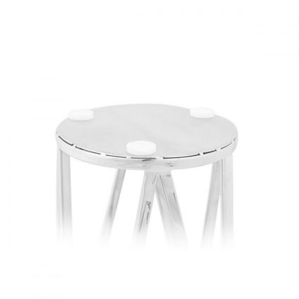Lykta FRAGIL 26 cm skinande krom/svart