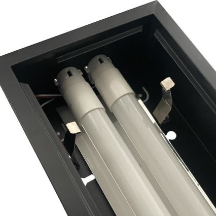 Lysrörsbelysning T8 2xG13/18W/230V 120 cm svart